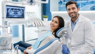 دندانپزشکی طرف قرارداد با بیمه تجارت نو در فردیس، اندیشه و شهریار